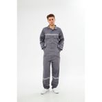 Orange Safety Gri Bütün İş Tulumu 12/16 Gabardin (XL)