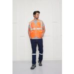 Orange Safety İkaz Yeleği Mühendis Tipi Reflektörlü