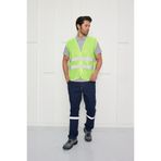 Orange Safety İkaz Yeleği - Sarı - XL