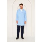 Orange Safety Mervem Alpaka Doktor Önlüğü Erkek Açık Mavi - 3XL