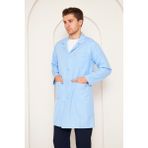 Orange Safety Mervem Alpaka Öğretmen Önlüğü Erkek Açık Mavi - 2XL