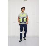 Orange Safety Mühendis Tipi İkaz Yeleği Gri-lacivert