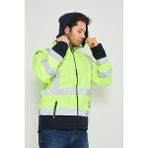 Orange Safety Sarı Softshell Mont Kolları Çıkmalı Reflektörlü - 2XL