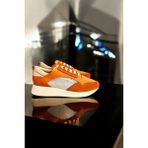Oranj Deri File Detay Spor Ayakkabı - Orange
