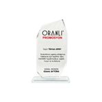 ORANLI PROMOSYON Kişiye Özel Baskılı Kristal Cam Plaket No:02/1