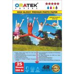 Oratek Canon Pixma E404 Yazıcı İçin Pg-46 Cl-56 Fotoğraf Kağıdı 10X15 Cm Premium Parlak 200 Gr 25 Adet, Beyaz