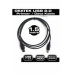 ORATEK Canon Pıxma MG2551S 1.5 Metre Yazıcı Kablosu - USB A To B Printer Cable | Tüm Markalara Uyumludur. 1.5mt