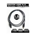 ORATEK Canon Pıxma MG2551S 1.5 Metre Yazıcı Kablosu - USB A To B Printer Cable