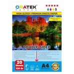 Oratek E484 Yazıcı İçin Pg-46 Cl-56 Fotoğraf Kağıdı A4 Parlak 120 Gr 20 Yp, Beyaz
