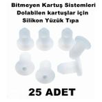 Oratek Hp Deskjet 4645 /hp 650 Siyah ve Renkli Kartuş dolumu Için Özel Kartuş Tıpası 25 Adet - Beyaz