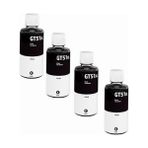 Oratek HP GT51XL-GT52 Deskjet Siyah Dörtlü (4 Adet) Ink Bottle GT5810-5811-5812-5820-5821-5822