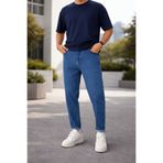 oraystore Erkek Boyfriend Jean Pantolon Günlük Rahat Bol Kalıp Denim Kot Salaş Tarz