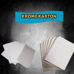 Orbak Kağıt Krome Karton 35X50 Ebatında 190 Gram 5 Adet (0,16625 Kg) - Beyaz
