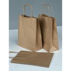 Orbak Kağıtçılık 1.kalite 18X8X24 cm 3’ Lü Kahverengi Renkli Kraft Kağıt Çanta, Hediye Poşeti, Paketi, Çanta - 3 Adet