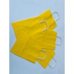 Orbak Kağıtçılık 1.kalite 18X8X24 cm 5’ Li Sarı Renkli Kraft Kağıt Çanta, Hediye Poşeti, Hediye Paketi, Kraft Çanta - 5 Adet