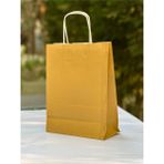Orbak Kağıtçılık 1.kalite 18X8X24CM 1’li Yağ Yeşili Renkli Kraft Kağıt Çanta Hediye Poşeti Hediye Paketi Kraft Çanta - 1 Adet