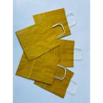 Orbak Kağıtçılık 1.kalite 18X8X24CM 5’li Yağ Yeşili Renkli Kraft Kağıt Çanta Hediye Poşeti Hediye Paketi Kraft Çanta - 5 Adet