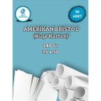 Orbak Kağıtçılık 240 Gr. Amerikan Bristol Kağıt Karton 35X50 50 Adet (2,1 Kg) - Beyaz