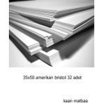 Orbak Kağıtçılık 32 Adet 35X50 400 gr Amerikan Bristol Kağıt Karton
