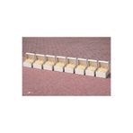 Orbak Kağıtçılık Beyaz Karton Takı Kutusu 9,5x9,5x2 cm – Kapaklı Model | 10 Adet + Ekru Kırpık Kağıtlı