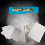 Orbak Kağıtçılık Krome Karton 50 x 70 Ebatında 190 G 5 Adet - Beyaz
