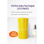Orbak Kağıtçılık Parfüm Koku Test Kağıdı 25’li Paket – Parfüm Deneme Strip Kağıdı, sarı Koku Test Çubuğu