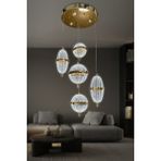 Orbella 5 Li Sarkıt LED Avize - 2 - Gold