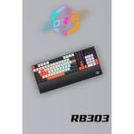 orbi E-Sport Uyumlu Ergonomik Bilek Destekli Türkçe Q Multimedya Rgb Blue Switch Oyuncu Klavye RB303
