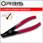 Orbis 57-400 225 mm 90 Derece Eğri İç Segman Pensesi