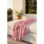 Orbit Çift Kişilik Pike 180X220 cm Çizgili Çok Renkli – %70 Pamuk %30 Polyester – Dört Mevsim Kullanım – Türkiye Üretim Tek Parça Pike - Açık Pembe - Pembe
