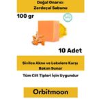 Orbitmoon Özel Üretim Doğal El Yüz Saç Vücut Güzel Koku Leke Karşıtı Orijinal Zerdeçal Ekstraktı Sabun 10 Adet