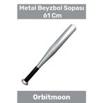 Orbitmoon Premium Üretim Kaliteli Kırılmaz Metal Baseboll Beyzbol Sopası 61 Cm