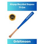 Orbitmoon Premium Üretim Kırılmaz Kaliteli Mükemmel Kavrayışlı Ahşap 28 inc Baseboll Beyzbol Sopası 71 Cm