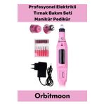 Orbitmoon Profesyonel Seri 9v Elektrikli 6 Başlıklı Bakım Törpü Tırnak Ayak Nasır Mantar Manikür Pedikür Seti