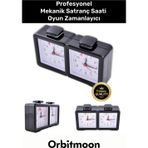 Orbitmoon Profesyonel Taşınabilir Analog Pilli Bonus Turnuva Mekanik Satranç Saati Oyun Zamanlayıcı
