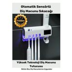 Orbitmoon Yeni Seri Güneş Enerjili Usb Şarjlı Diş Macun Sıkacağı Sterilizatörlü 4 Adet Diş Fırçalığı Tutucu