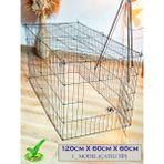 Orbo 120CM X 60CM X 60CM I Tip Oyun Eğitim Alanı Kafesi Sökülebilir Siyah Çit
