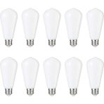 Orbus 10LU Milky ST6W LED Filament Ampul – Beyaz Cam, Sarı Işık, 6W 540 Lümen E27 Duy