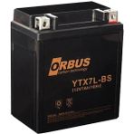 Orbus 12 V 7 Amper Elektrikli Karbon Bisiklet Aküsü YTX7L-BS - Renkli