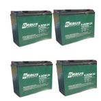 Orbus 12V 24 Amper (Dik) Elektrikli Bisiklet Aküsü 4'lü Paket