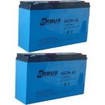 Orbus 12V-42AH (40AH) Amper Dar 2'li Paket E-Bıke AKÜ-2025 Üretim Ebatlar: 267X78X170MM Elektrikli Bisiklet Akü E-Bike Akü