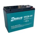 Orbus 12V 80 Ah Elektrikli Bisiklet Aküsü Deep Cycle (Uzun Ömürlü) (220*120*175) (13.5 Kg)