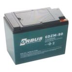 Orbus 6DZM-80 12 Volt 80 Amper Elektrikli Bisiklet Aküsü