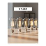 ORBUS 6W Clear LED Filament Ampul E27 2700K Sıcak Işık 600Lm