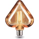 Orbus Amber Renkli Kalp Filament LED Ampul E27 10W 2200K 360LM Sıcak Işık 10W 2200K - Beyaz