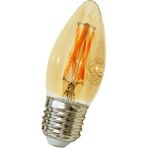 Orbus Dekoratif Rustik Mum Ampul E-27 Amber 4 W - 20 - 30 W - Gün Işığı