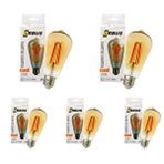 Orbus Filament Amber ST6 6 Watt E27 Duy 5li Ampul