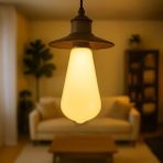 Orbus Milky ST6W LED Filament Ampul – Beyaz Cam, Sarı Işık, 6W 540 Lümen E27 Duy - TEKLİ