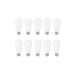 ORBUS Milky ST6W LED Filament Ampul – Beyaz Cam, Sarı Işık, 6W 540 Lümen E27 Duy