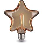 Orbus Yıldız Amber LED Ampul E27 10 W 2200K Renk Sıcaklığı 360LM Filament Tasarım